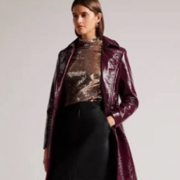 Ted Baker Sequin Blouse in Gold and Silver - Picture 2 of 7